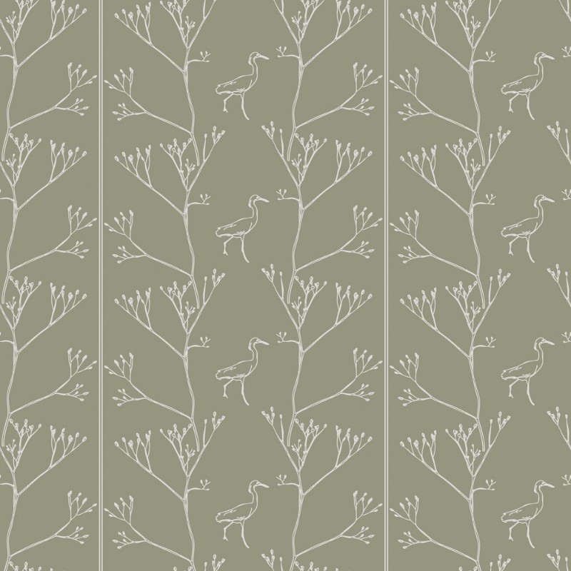 Bild på Färgsättning Twigs and Heron in Olive - 1033801-02 - 10544-01